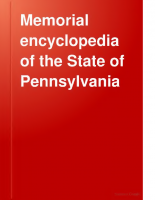 Memorial Encyclopedia of the State of Pennsylvania