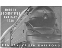 Pennsylvania Railroad – Modern Locomotives and Cars – 1939