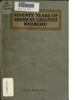 Pennsylvania Railroad – Seventy Years of Americas Greatest Railroad 1846-1916